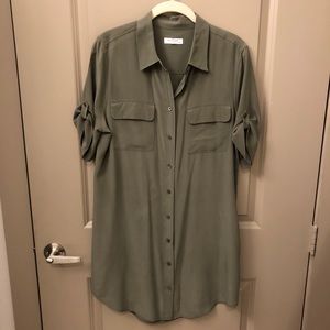 Equipment Short Sleeve Slim Signature Dress